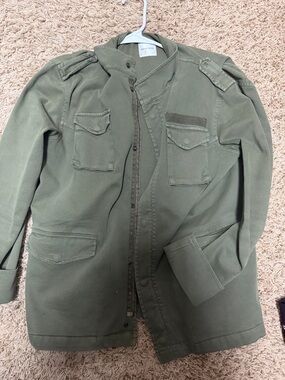 Anine Bing Olive Utility Jacket Med